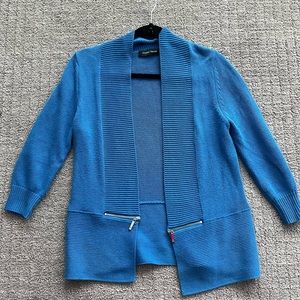 Ivanka Trump 3/4 sleeve Blue Cardigan size S